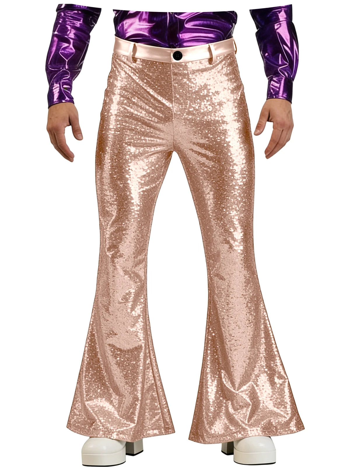 Men's Sequin Pants | Disco Bell-Bottoms