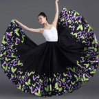 Floral Print Flamenco Skirt | 180–720° Swing | 7 Lengths