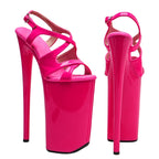 26CM Platform Sandals - Extreme 10 Inch Open Toe High Heel Pole Dance Shoes