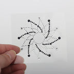 Swirl Rhinestone Nipple Pasties | Transparent | One Size