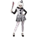 Horror Clown Costume | Stripe Killer Dress | Adult & Kids