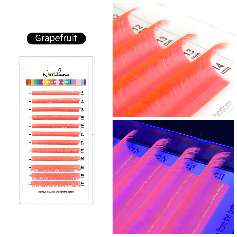 UV Neon Colored Lash Extensions | Individual | 8-14mm Mix