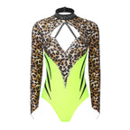 Prism Rhinestone Long-Sleeve Performance Leotard