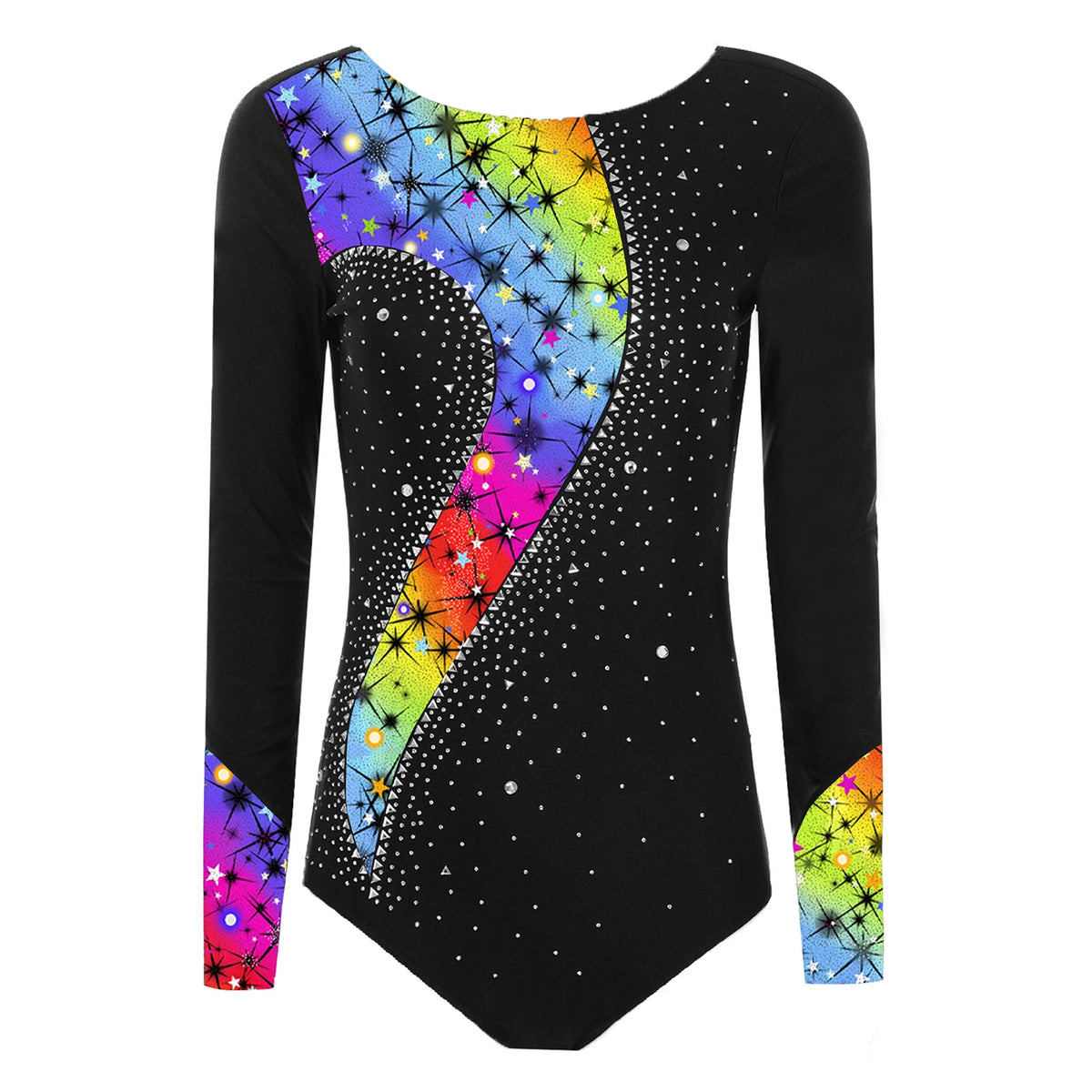 Rhinestone Long-Sleeve Leotard | Butterfly · Leopard · Snake · Starburst
