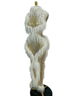 Pearl Tassel Mesh Gown | See-Through | Ankle-Length