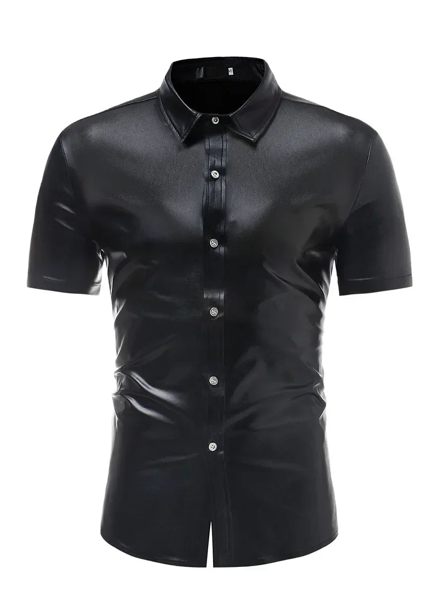 Men's Metallic Shirt | Short-Sleeve Shine