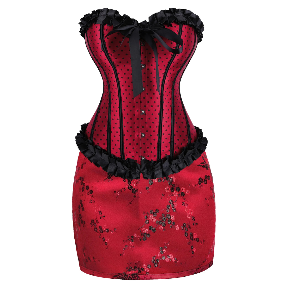 Gothic Overbust Corset | Skirt Options