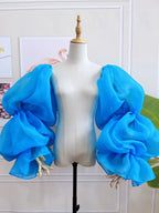 Puffy Organza Detachable Sleeves | Pageant & Bridal Accessory
