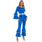 Metallic Flare Jumpsuit | 70s Disco | Bell Bottom