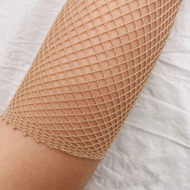 Sheer Fishnet Gloves | Elbow Length