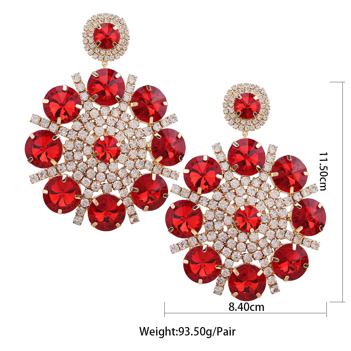 Pearl & Rhinestone Drop Earrings | 7 Colors
