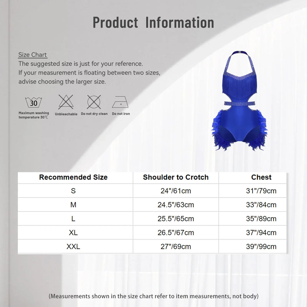 Dance Bodysuit | Rhinestones & Faux Feathers