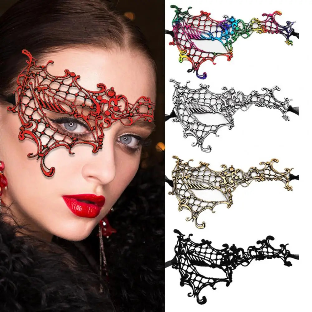 Lace Venetian Eye Mask | Half Face | 8 Colors