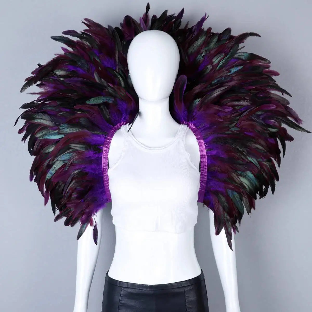 Feather Shoulder Cape | Dramatic Shrug | 13 Colors