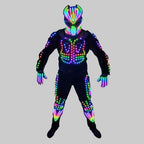 LED Robot Dance Suit - App-Controlled Performance Costume with RF Remote
