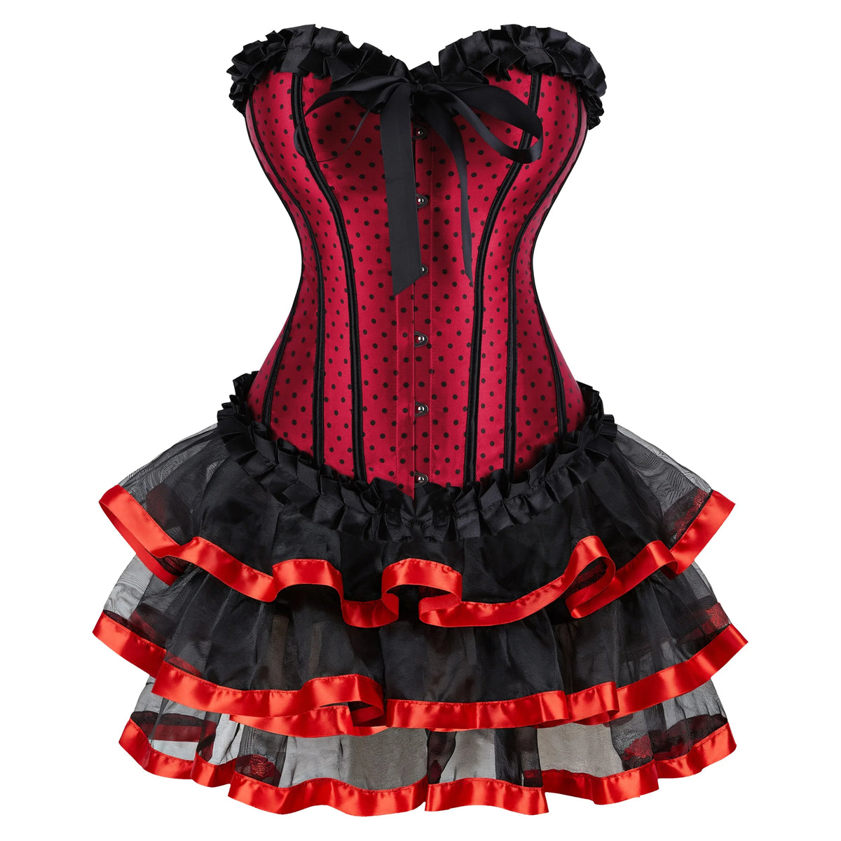 Gothic Overbust Corset | Skirt Options