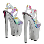 Holographic Platform Sandals - 20cm Pole Dance Heels