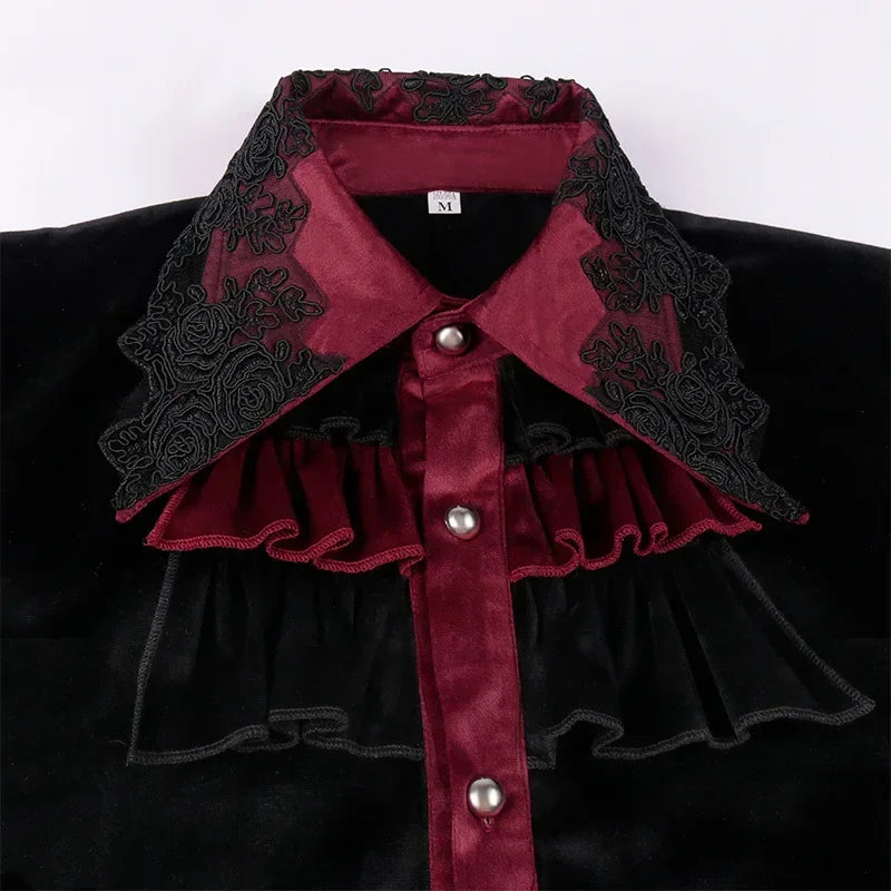 Men’s Gothic Shirt | Ruffled Front