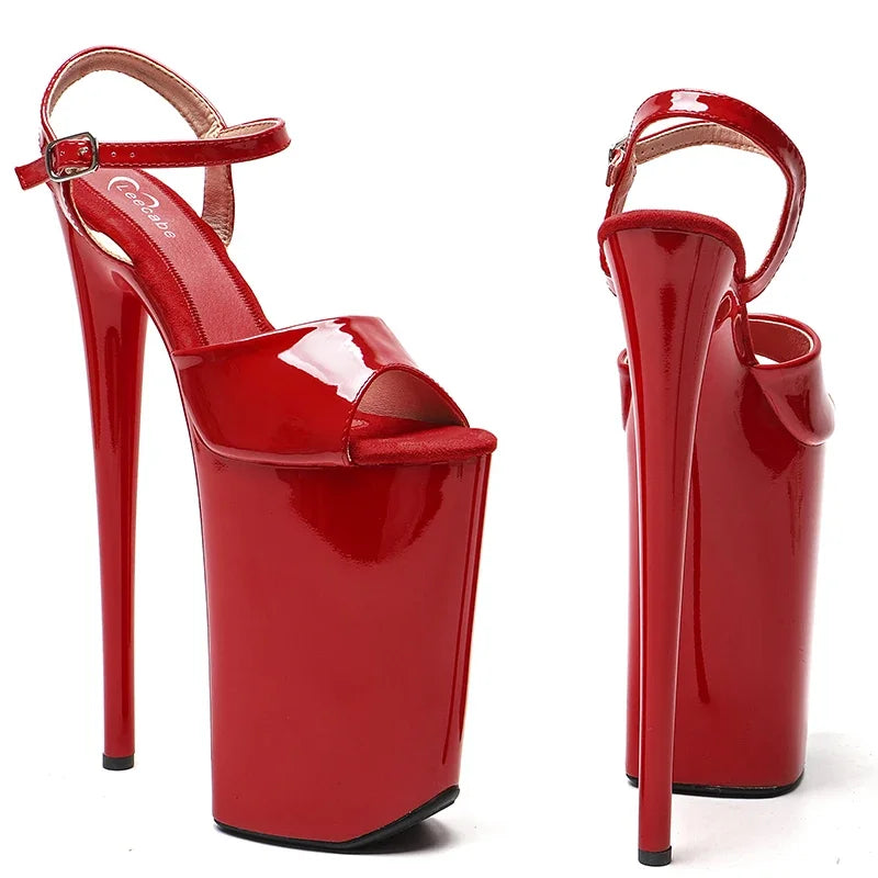 10-Inch Patent Platform Sandals