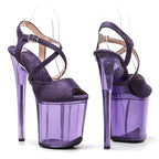 8-Inch Suede Open-Toe Platform Sandals