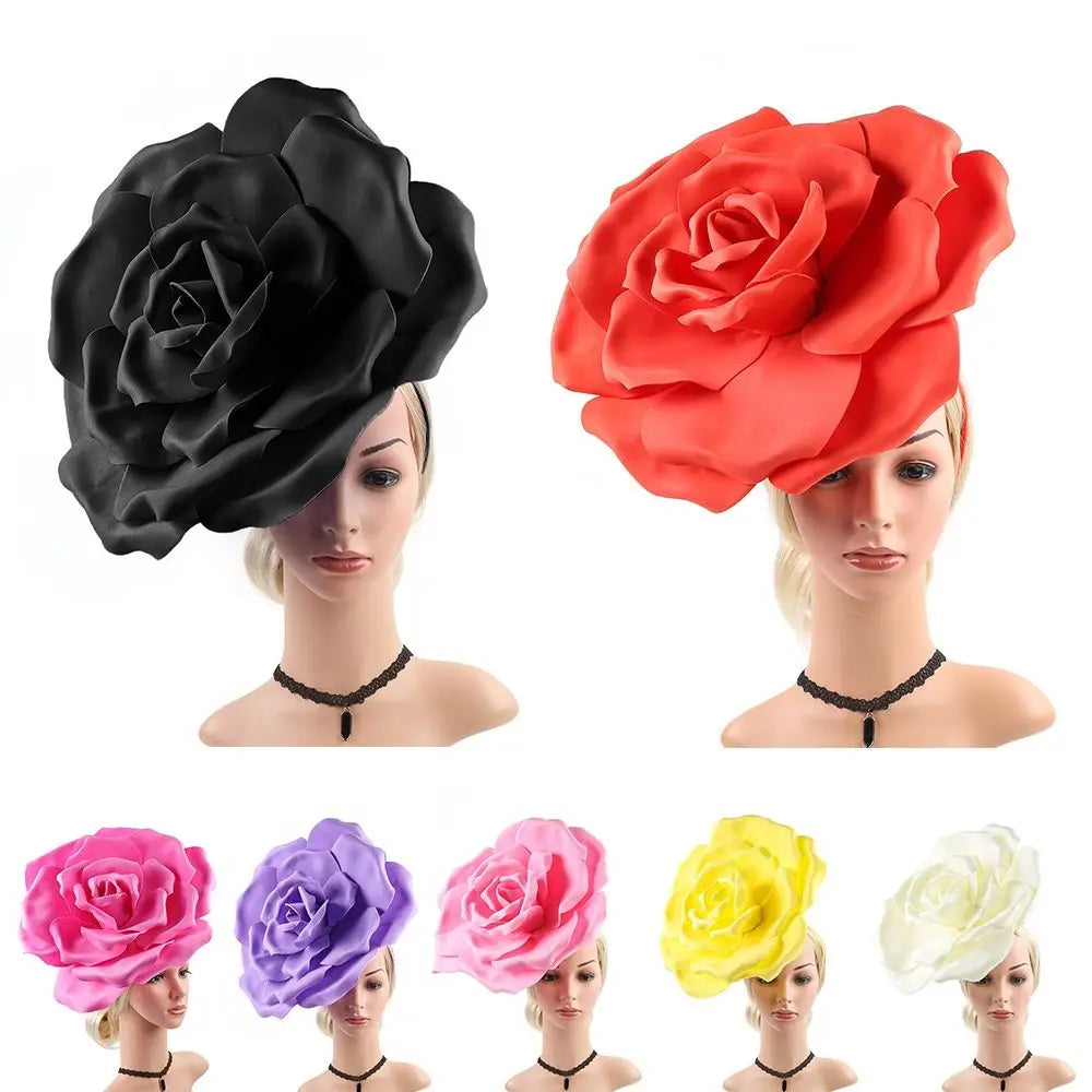 Oversized Rose Fascinator Headband | 40cm | Showgirl | 19 Colors