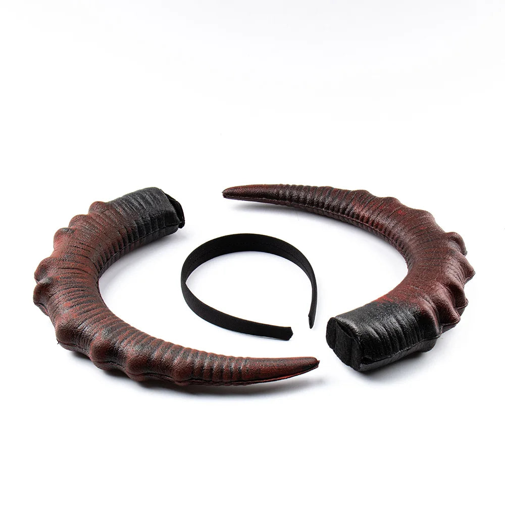 Demon Horn Headband | Faux Leather | Gothic & Halloween