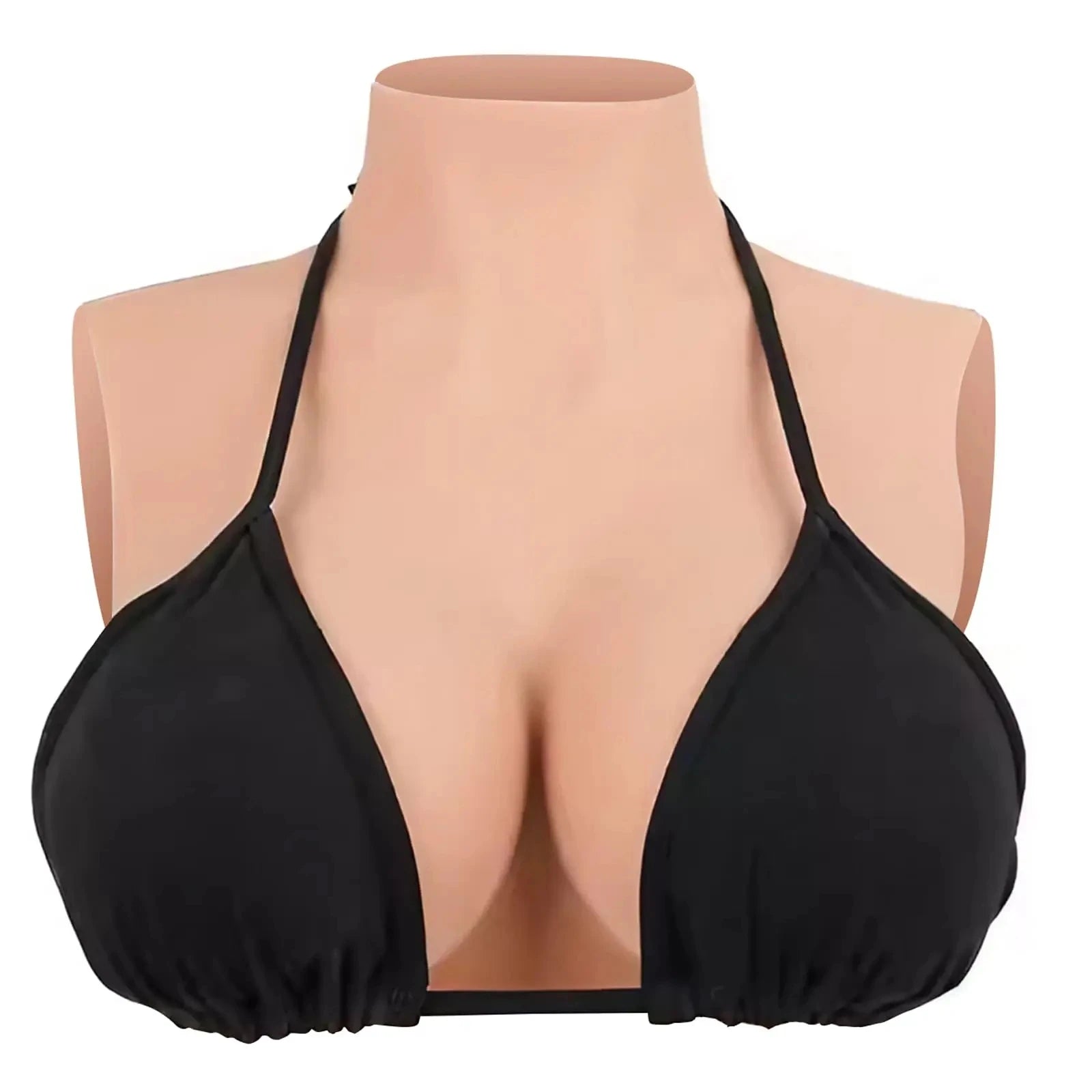 Wearable Silicone Breast Forms | Halter Strap | C–G Cup
