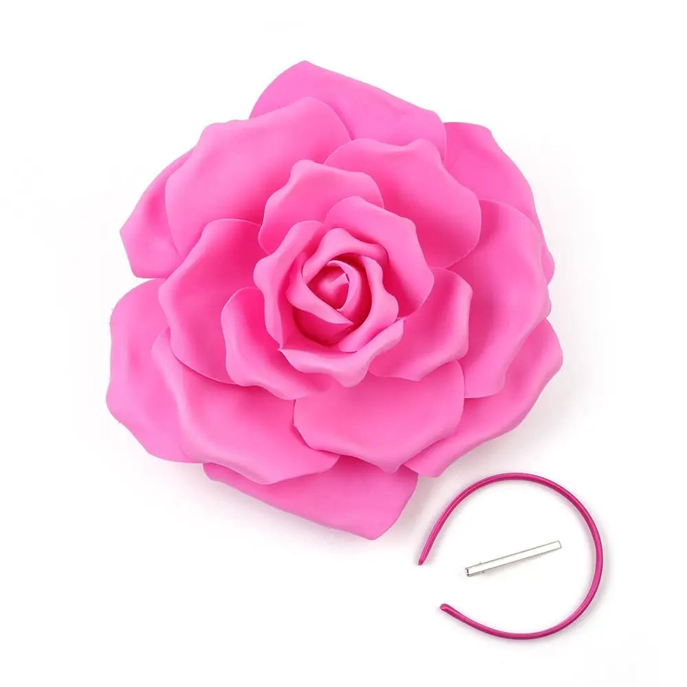 Oversized Rose Fascinator Headband | 40cm | Showgirl | 19 Colors