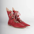 Pointed Elf Witch Shoes | Lace-Up | Medieval Cosplay