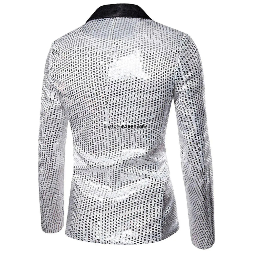 Men's Sequin Blazer | One Button | Stage