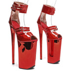 10-Inch Platform Sandals - Peep Toe Exotic Dance Heels