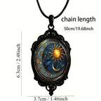 Gothic Glass Cameo Pendant Necklace | Sun Moon Witch | 7 Designs