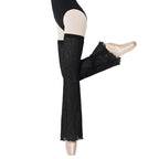 Ribbed Ballet Leg Warmers | Black & White | S-L