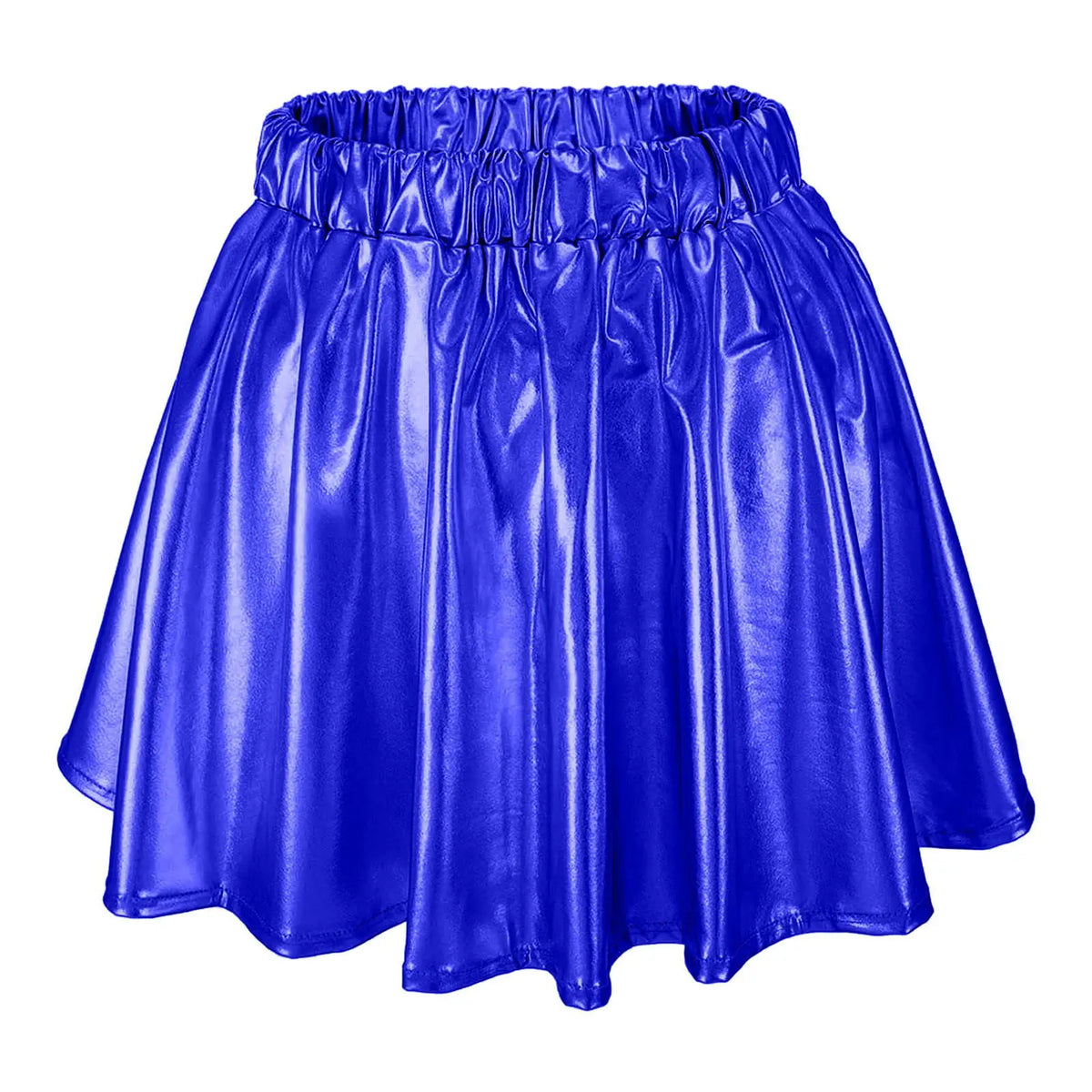 Metallic Swing Stage Skirt | Elastic Waist