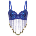 Sequin & Beaded Tassel Bra | Belly Dance & Festival Top | 7 Colours