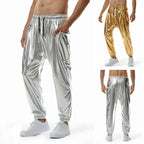Men's Metallic Joggers | Gold & Silver