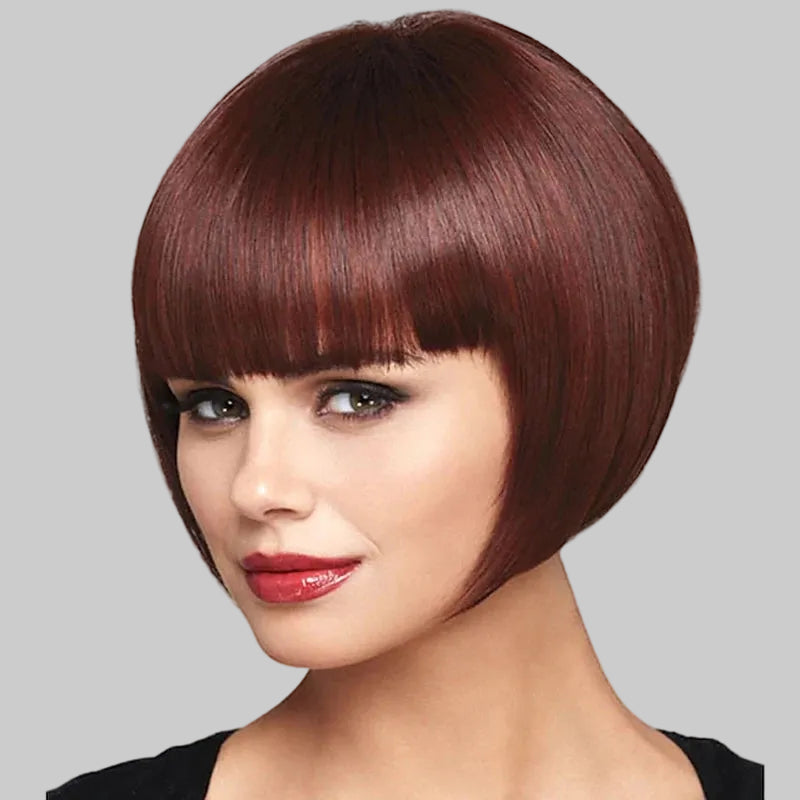 Classic Flapper Bob Wig - Short Straight Cosplay & Roaring 20s Style Wig