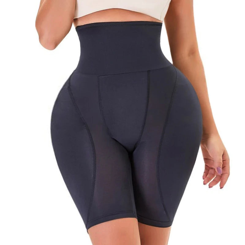 High-Waist Padded Butt Lifter Shorts | Hip Enhancer Shapewear
