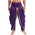 Men's Satin Dhoti Pants | Draped | Elastic Waist