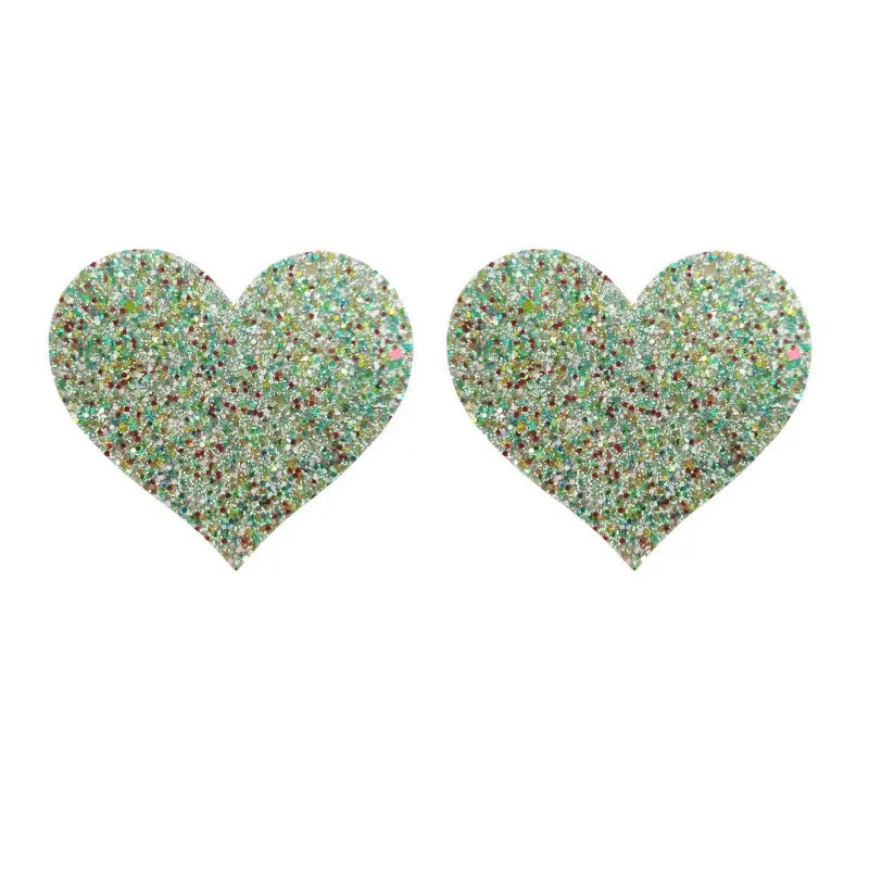 Glow-in-the-Dark Glitter Nipple Pasties | Multi-Shape