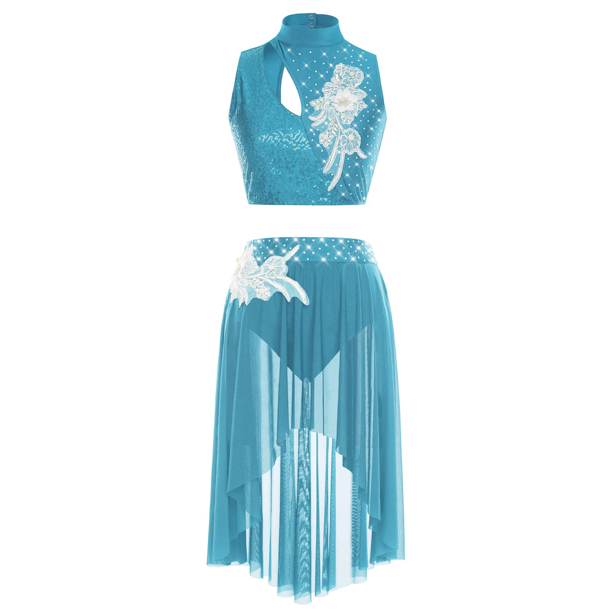 Starlight Floral Appliqué Lyrical Dance Set