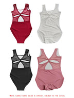 Women's Ballet Leotard | Cross-Back Cutout | Dance & Gymnastics | 4 Colors