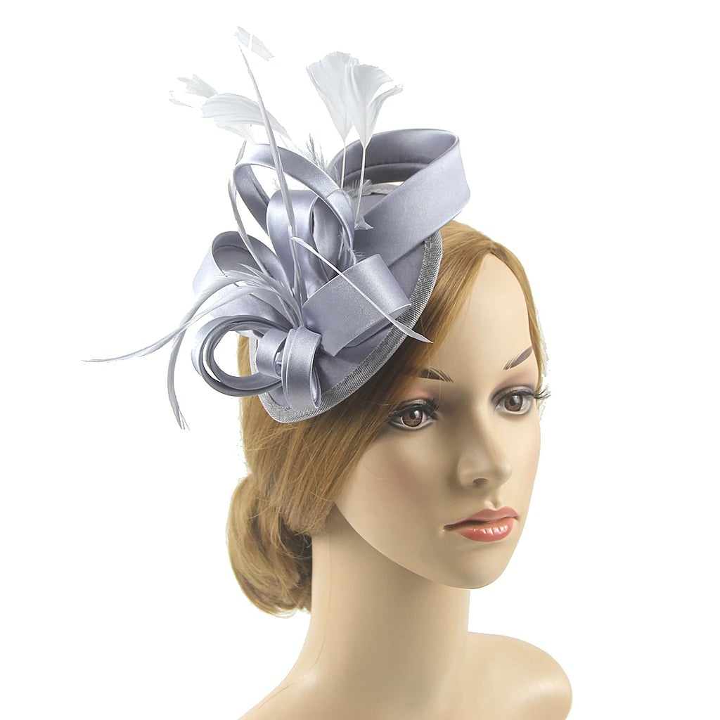 Feather Pillbox Fascinator Hat | Tea Party & Derby | 15 Colors