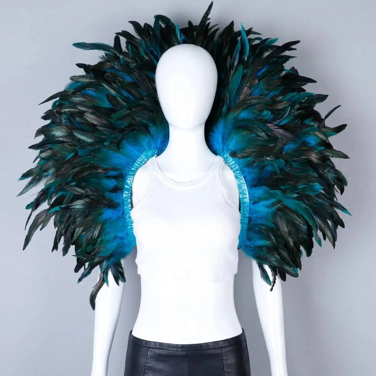 Feather Shoulder Cape | Dramatic Shrug | 13 Colors