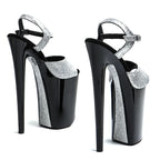 23cm Glitter Platform Sandals - Trendy Fashion Party Dance Heels