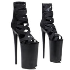 26CM Platform Ankle Boots - Extreme 10 Inch High Heel Pole Dance Boots