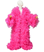 Pink Ruffle Organza Floor-Length Robe Jacket | Burlesque | Drag | Hollywood Glamour