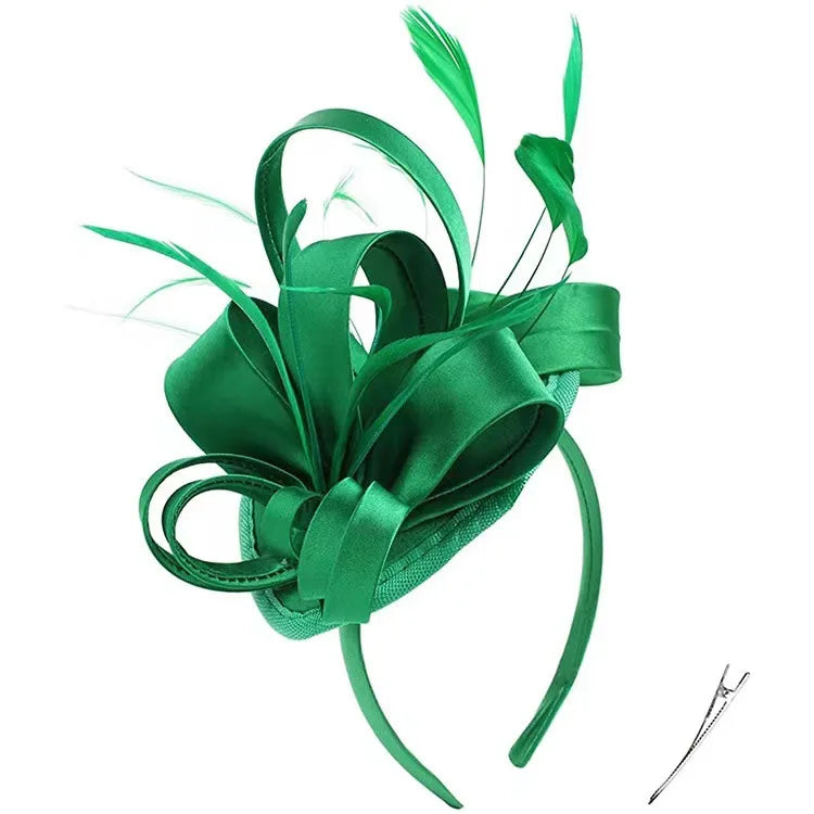 Feather Pillbox Fascinator Hat | Tea Party & Derby | 15 Colors