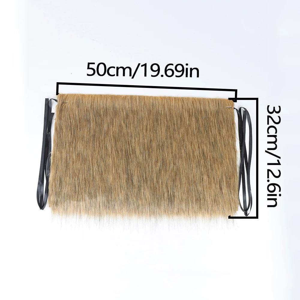 Faux-Fur Viking Leg Wraps | Costume