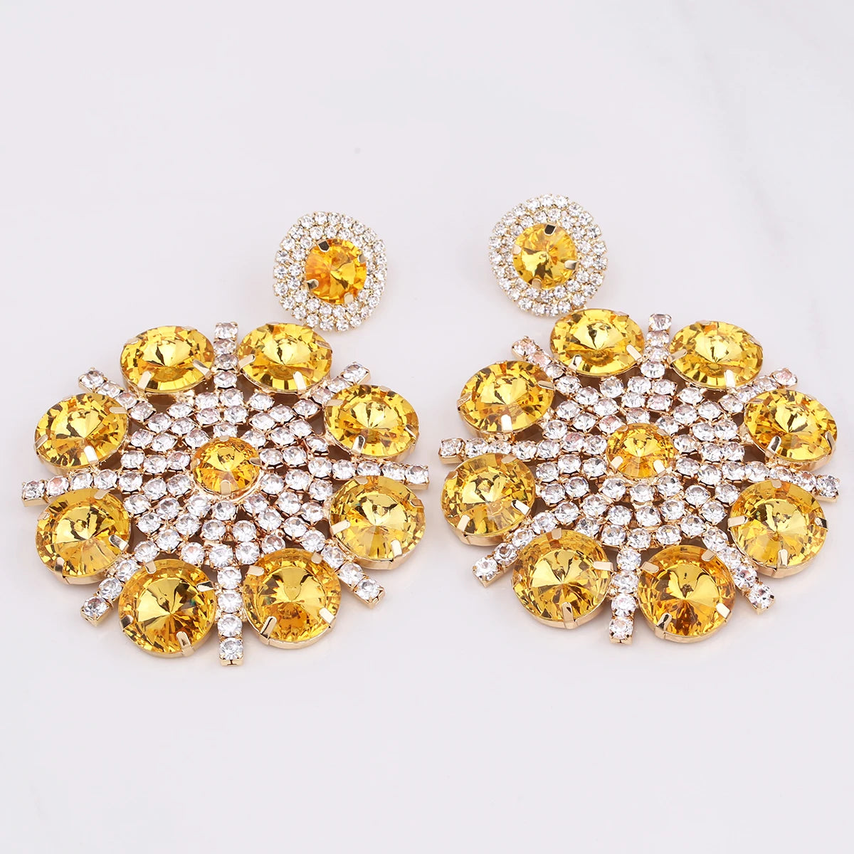 Pearl & Rhinestone Drop Earrings | 7 Colors